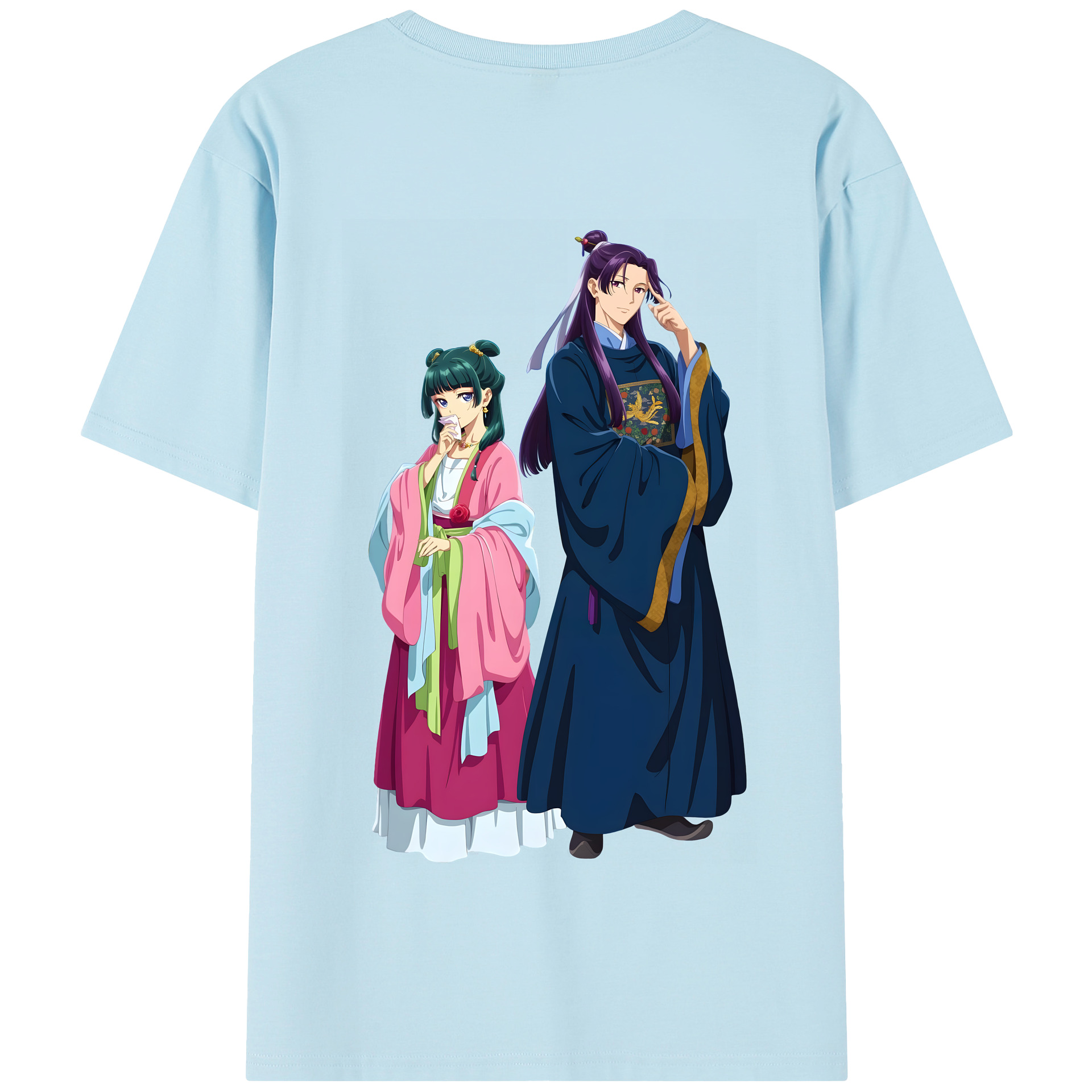 （画像用） 薬屋のひとりごと The Apothecary Diaries 綿100％半袖Tシャツ（背面プリント）